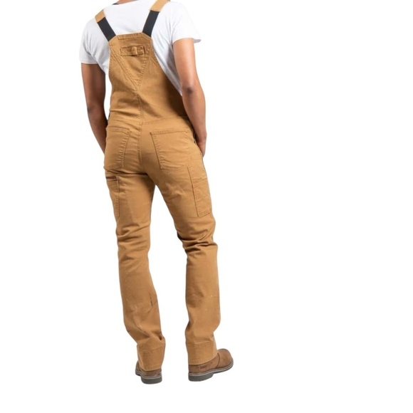 NWT Dovetail Workwear Overalls Midweight Stretch Canvas Saddle Brown Womens 2 - Picture 3 of 9